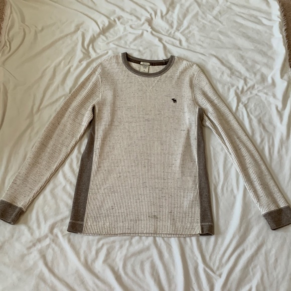 Abercrombie & Fitch Mens waffle long sleeve top small - Picture 1 of 7